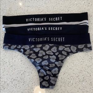 Victoria secret yoga thong black set small